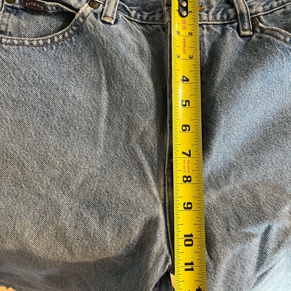 Riders Vintage Jean Cut-Off Shorts 30W Mid Rise Summer Worn In Casual Denim - Picture 6 of 7